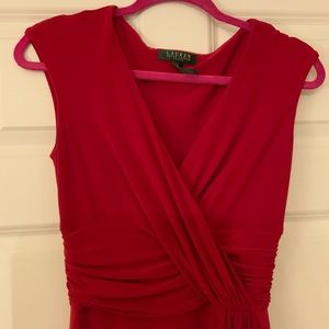 LAUREN Ralph Lauren Red Dress, size 4! NWOT
